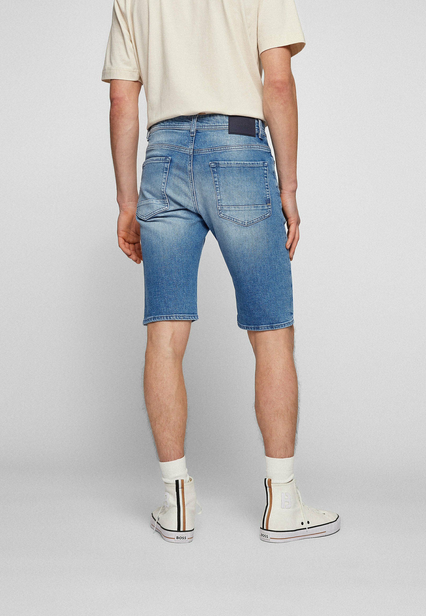 BOSS Denim shorts - blue - Zalando.co.uk