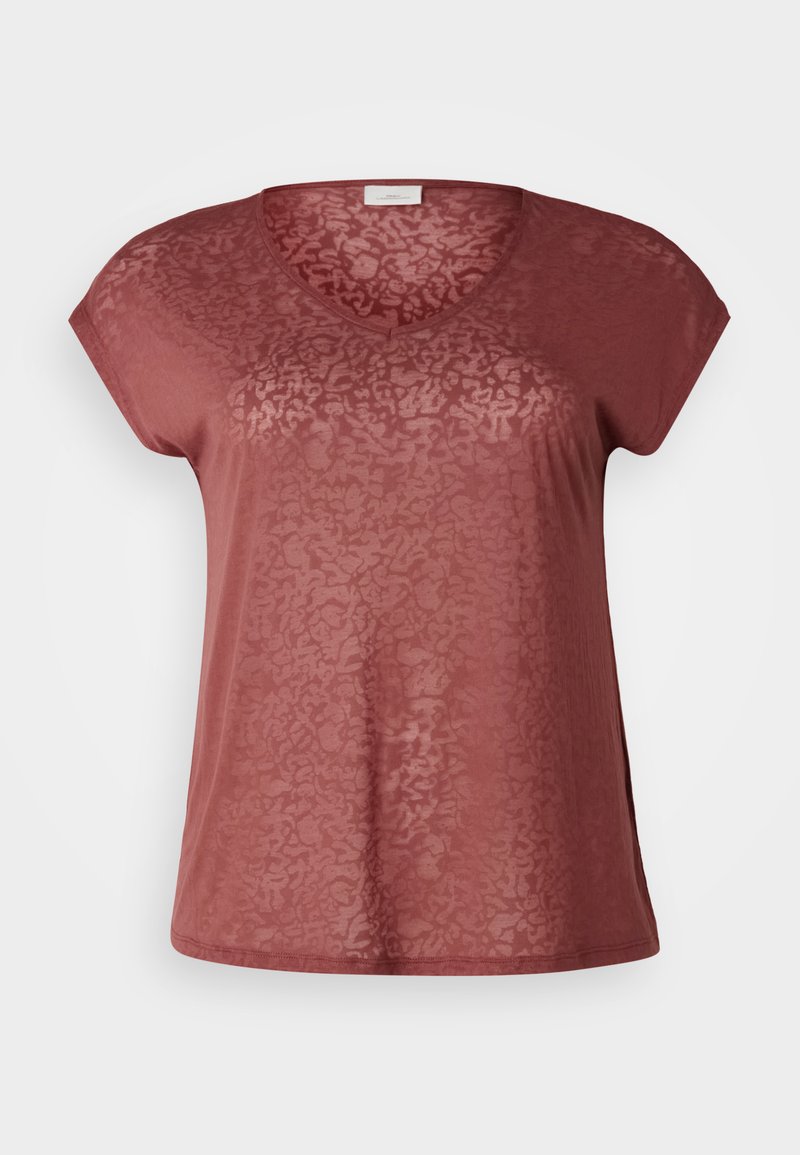 ONLY Carmakoma T-shirt print donkerrood ONLY Carmakoma T-shirt print donkerrood
