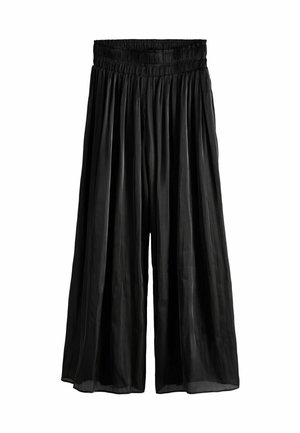LIQUID METALLIC WIDE  PETITE  - Housut - black