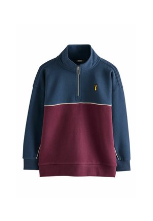 Next, ZIP NECK SWEATSHIRT - Sweatshirt - navy berry