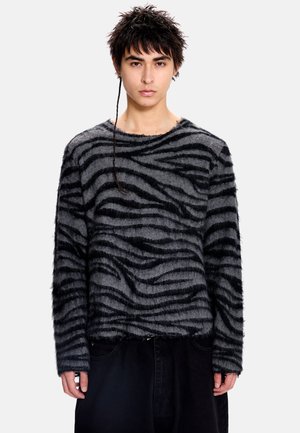ZEBRA JUMPER - Pulover - black