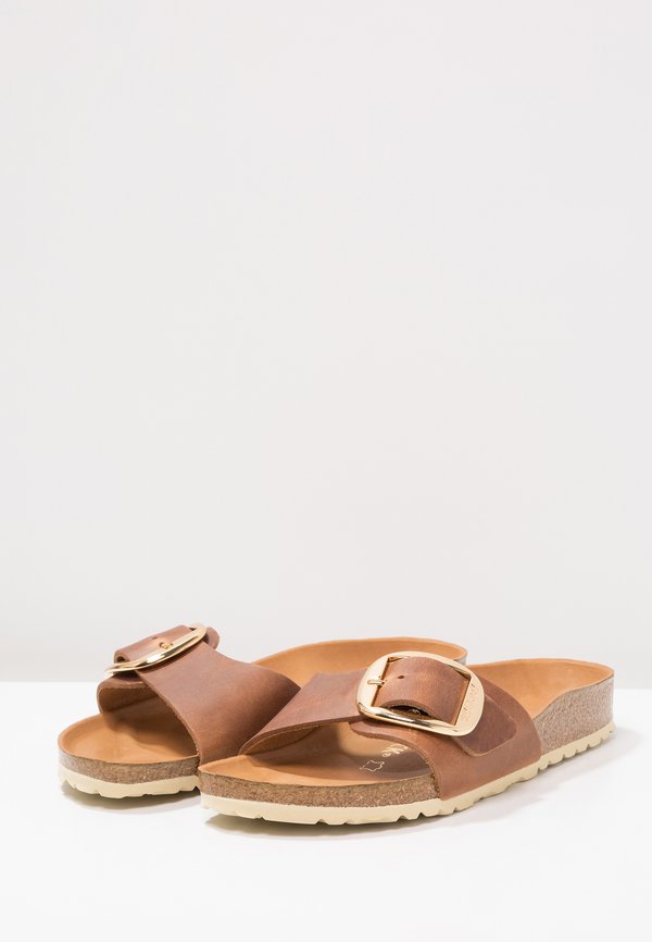 MADRID BIG BUCKLE - Mules - cognac4