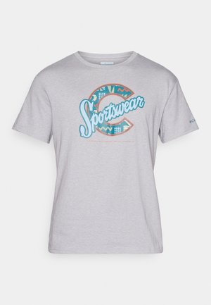 Columbia RAPID RIDGE™ GRAPHIC TEE - Potiskana majica - grey heather