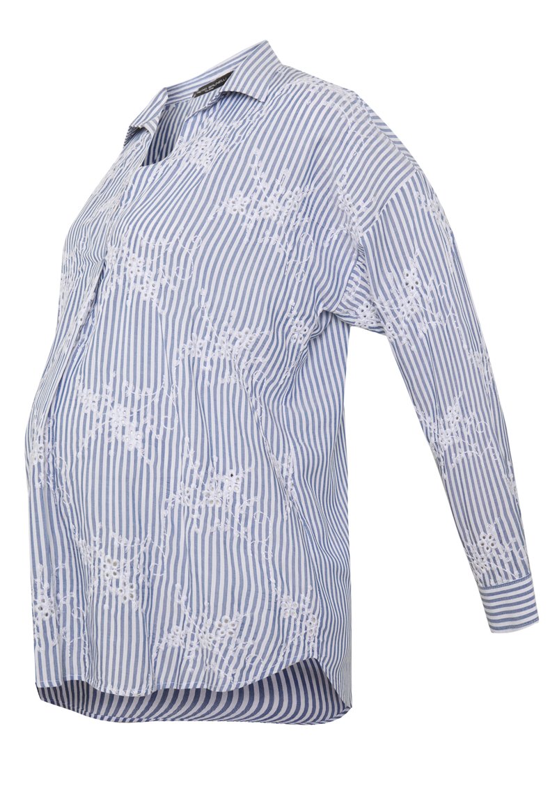 Pietro Brunelli Overhemdblouse blauw Pietro Brunelli Overhemdblouse blauw