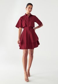 WILLA HUGH LAYERED  - Marškininė suknelė - burgundy