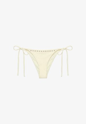 PULL&BEAR, STUDDED - BIKINI BOTTOMS - Bikinialaosa - yellow