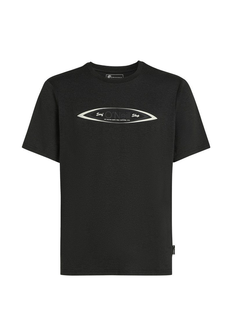 O’Neill T-shirt print gemêleerd zwart