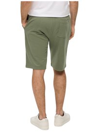 s.Oliver MIT ELASTIKBUND - Pantalones deportivos - tannengrün