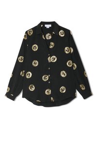 MILEY PLATE FOIL - Bluza z gumbi - black
