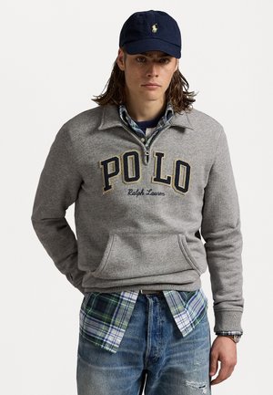 LOGO FLEECE COLLARED SWEATSHIRT - Sweatshirt - dark vintage heather