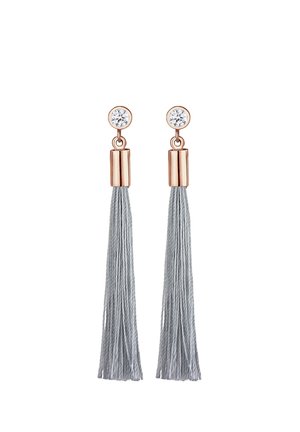TASSEL SOLITÄR GEO KRISTALLE - Ohrringe - rose gold-coloured