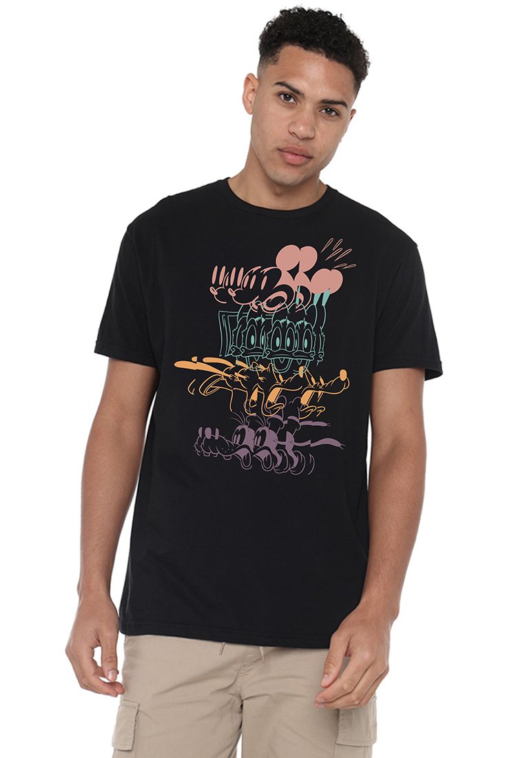 Disney T-shirt print zwart