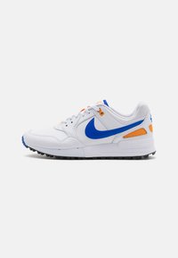 Unselected, white/racer blue/orange peel/black