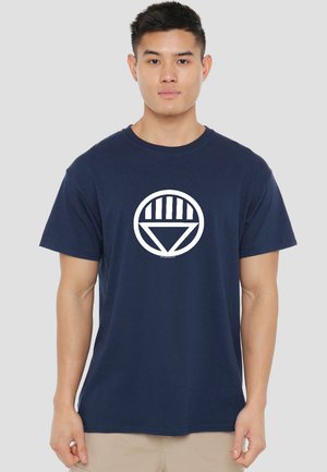 Cotton Soul, GREEN LANTERN BLACK LANTERN LOGO - T-Shirt print - dark blue