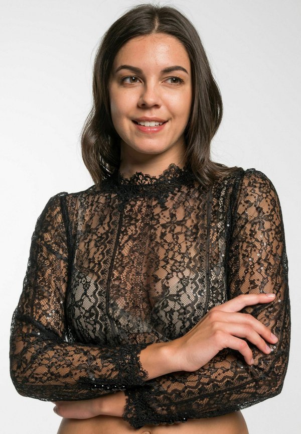 ERMELINA - LA - Bluse - schwarz