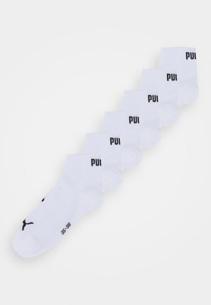 QUARTER PLAIN 6 PACK UNISEX - Calcetines de deporte - white