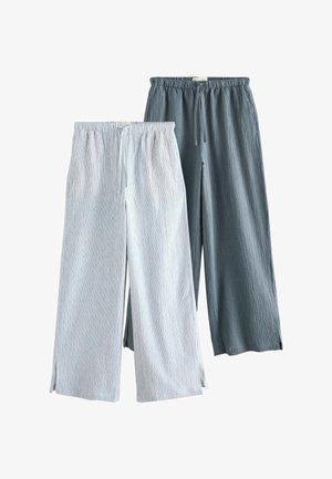 Next, 2 PACK - Bukser - slate blue white stripe