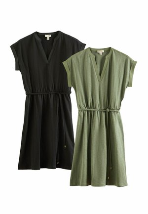 REGULAR FIT 2 PACK - Dzsörzéruha - khaki and black