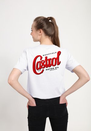 CASTROL REGISTERED LOGO - T-shirt con stampa - white