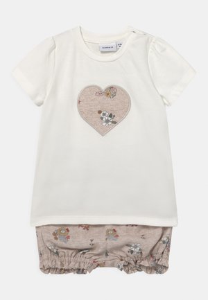 NBFDELFIN SET - T-shirt print - snow white