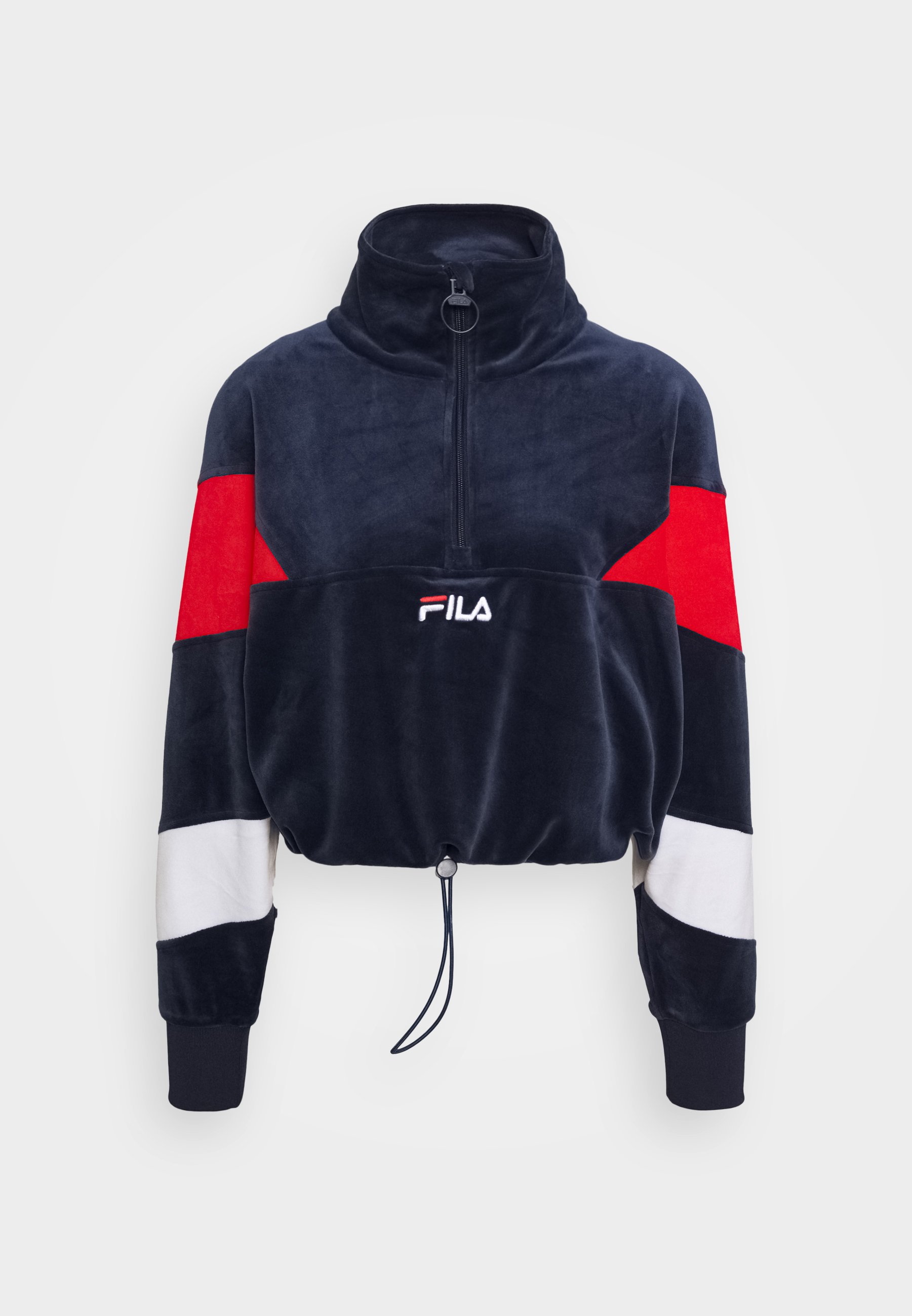 Fila BELLINI CROPPED HALF ZIP Sweatshirt black iristrue Leni Kåpe Grape Leaf | MATCH nettbutikk