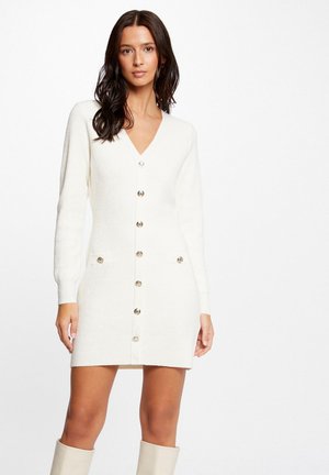 FITTED WITH BUTTONS - Robe fourreau - ivoire