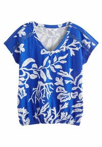 Niet geselecteerd, blue white print