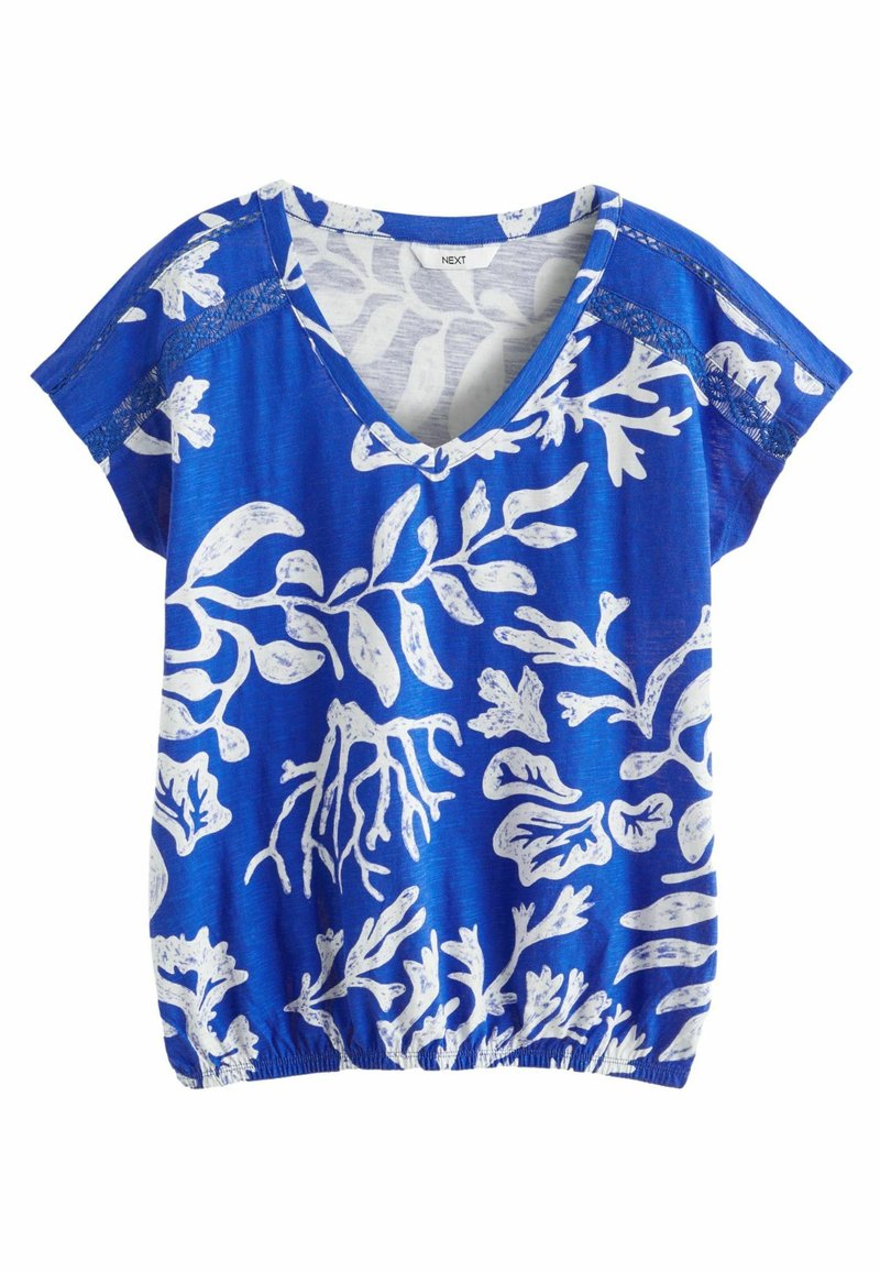 Next T-shirt print blauw