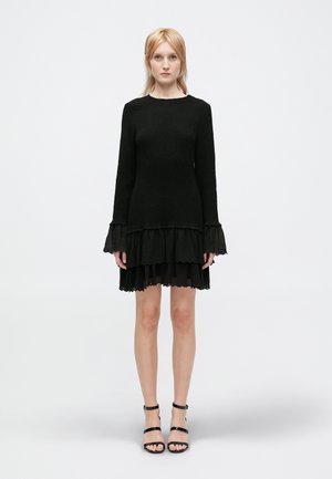 SMOCK MINI DRESS - Robe de jour - black
