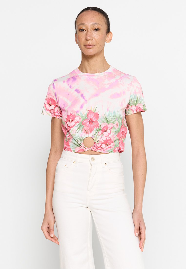 Maje T-shirt print roze