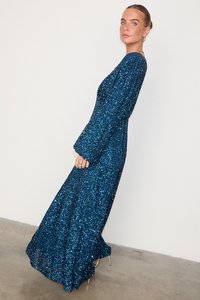 Never Fully Dressed SEQUIN EMMA DRESS - Apģērbs svinīgiem gadījumiem - teal