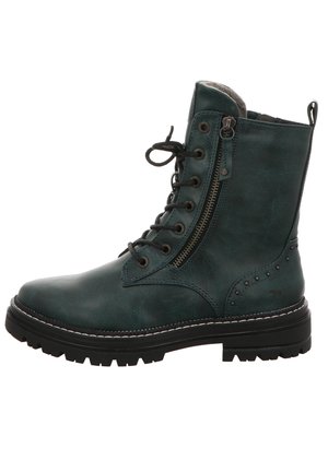 Mustang Platform ankle boots - petrol