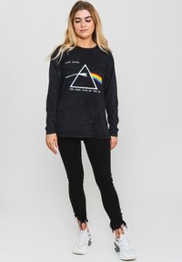 Paradiso Clothing PINK FLOYD DARK SIDE OF THE MOON DIP DYE - Long sleeved top - black