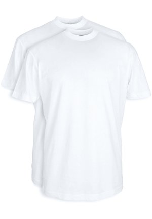 Suitable SUITABLE T-SHIRT WEISS HOHER O-AUSSCHNITT OBRA 2ER-PACK. - T-shirt basic - white