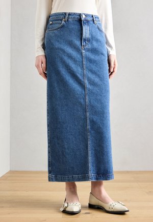 Maxi skirt - blue denim