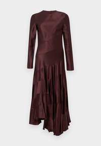 ASYMMETRIC DRESS - Robe de cocktail - merlot