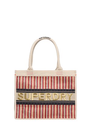 LUXE EMBROIDERED - Shopping bags - ecru/red