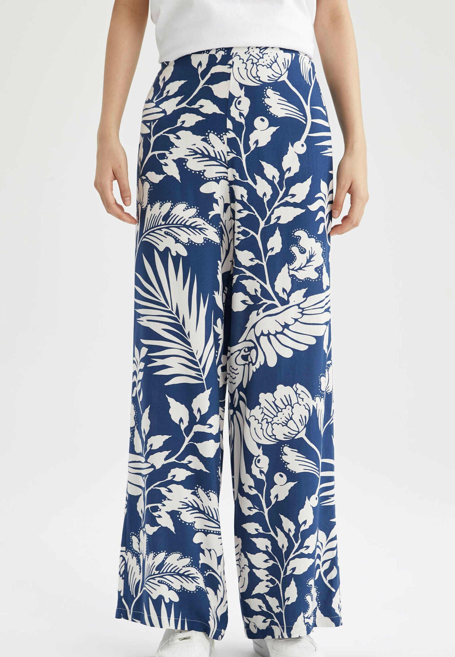 ZANZEA Mujeres Palazzo anchos de piernas Casual Harem acampanado para  pantalones plisados \u200b\u200bpantalón chino - Azul oscuro | Linio Chile -  ZA130FA1LSBR4LACL