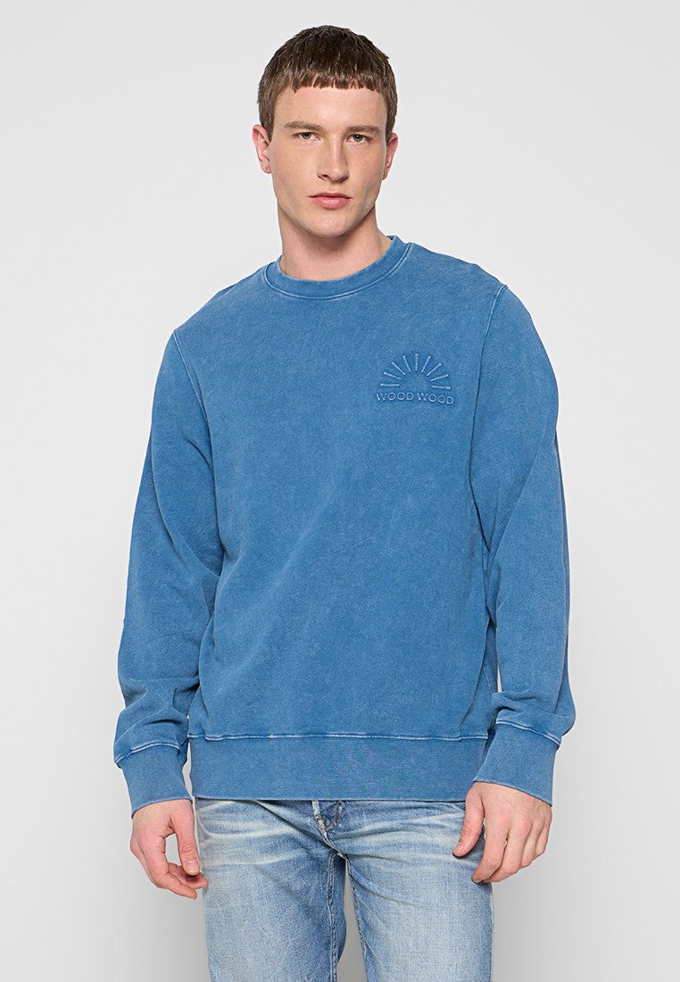 WOOD WOOD Sweater blauw WOOD WOOD Sweater blauw