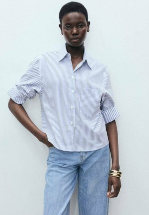Mango RUA - Button-down blouse - dark blue