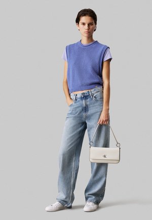 MINIMAL MONOGRAM  SHOULDER POUCH - Handbag - silver birch