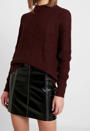 Jumper - mottled bordeaux