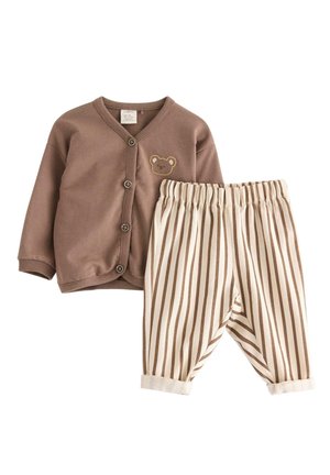 SET - Cardigan - dark khaki