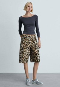 Mango Jeansshort - beige