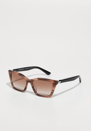 Emporio Armani Solbriller - shiny striped brown