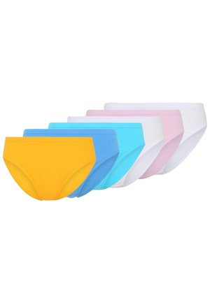 6-ER-PACK JAZZ - Slip - weiß rosa blau türkis pink gelb