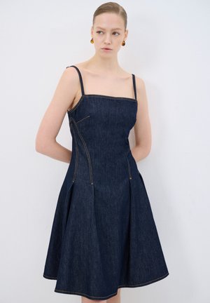 Denim dress - navy blue