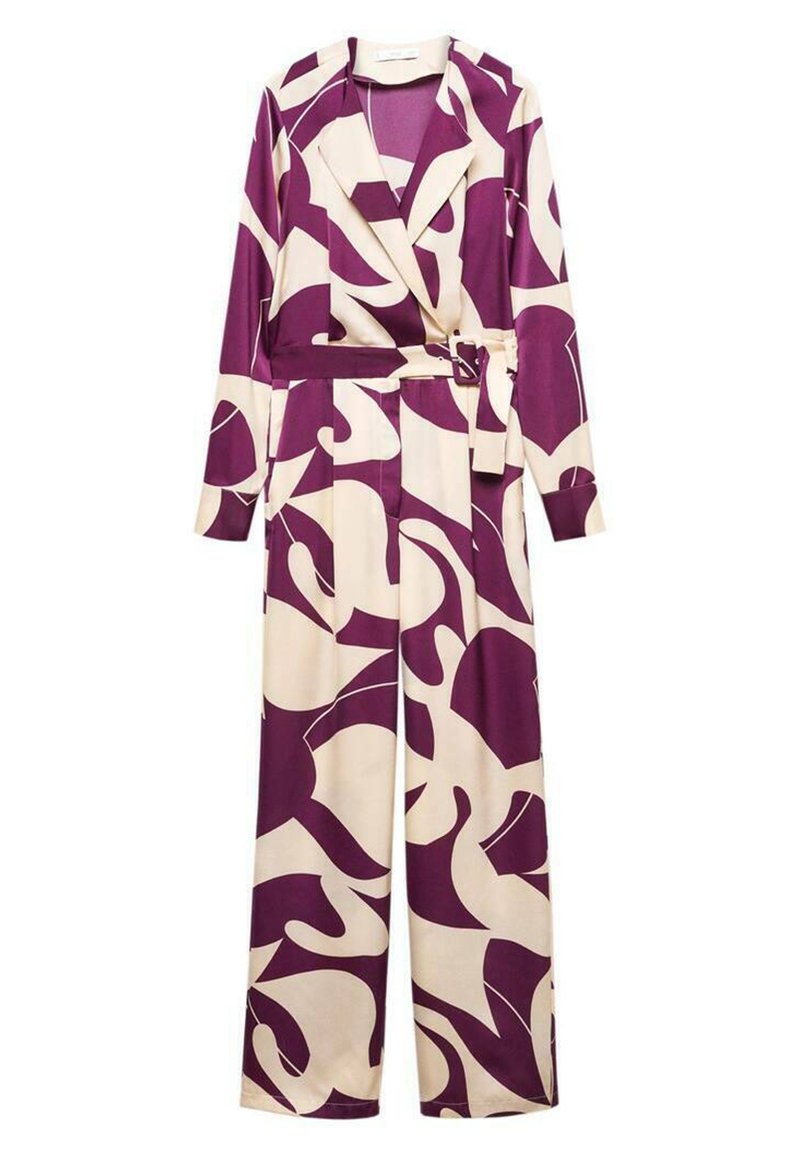 Mango Jumpsuit bordeauxrood