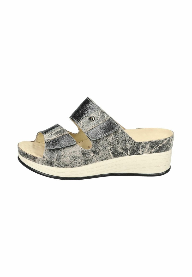 Vital Schuhe Pantofle na podpatku - natur titan