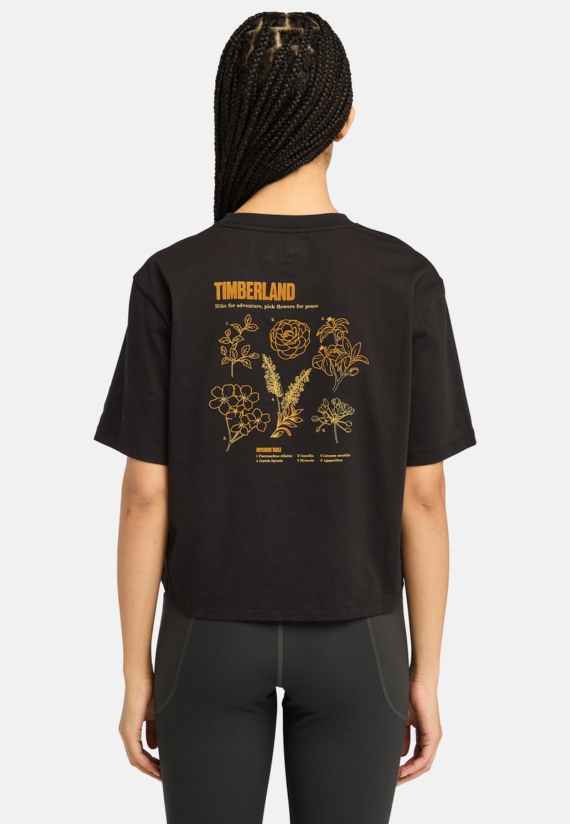 Timberland GRAPHIC SHORT-SLEEVE TEE - Triko s potiskem - black